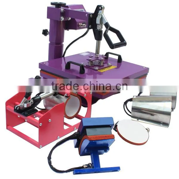 5 in 1Heat press Machine,8 in 1 combo heat press for tshirt CE