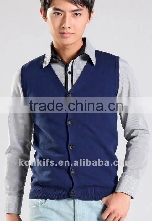 2012 Fashional men's sleeveless sweater