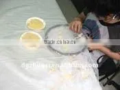 Newest Attractive leather lace fabric