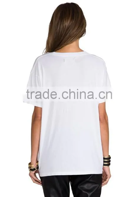 Cotton blend t-shirts with face print