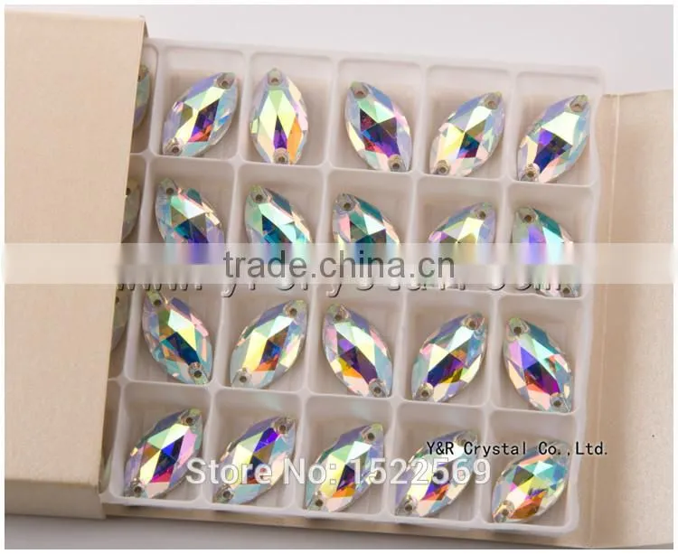 citrineAB color drop crystal sew on rhinestone beads