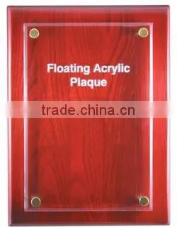Wholesale Custom High Glossy Finish Wood Plaque Blank/Trophies Custom Wood Award For Gifts JKC-021