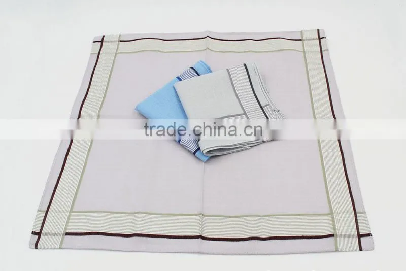 Factory direct hot sale wholesale 100% cotton mens handkerchief
