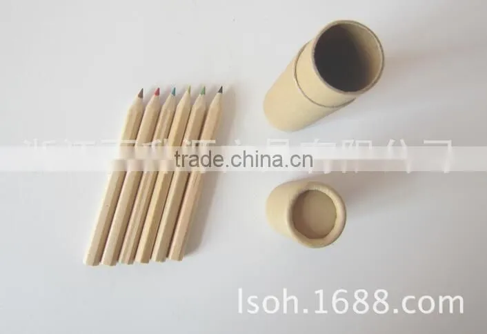 3.5''HB black wood pencils wih diamond in paper tube