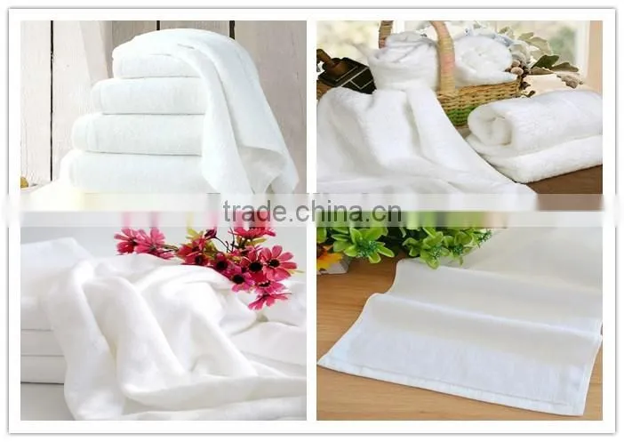 Cheap Promotion Wholesale Hotel Shower Towel Cotton White Color