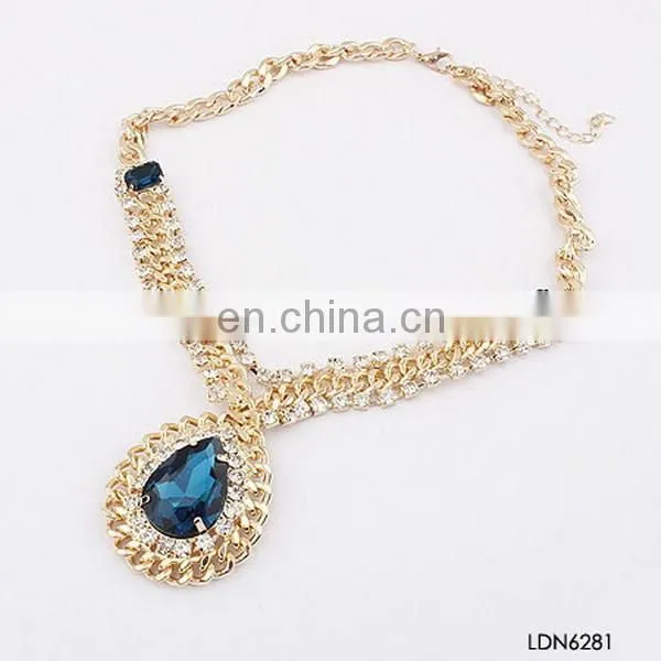 Hot selling meaning love wishing bone gold plated pendant necklace jewelry