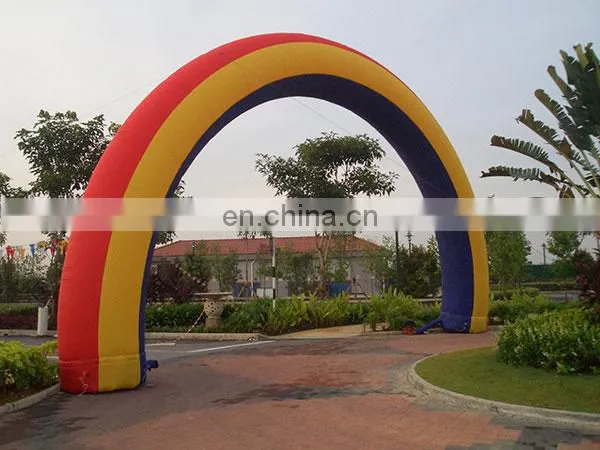 rainbow shape inflatable entrance arch gate for outdoor