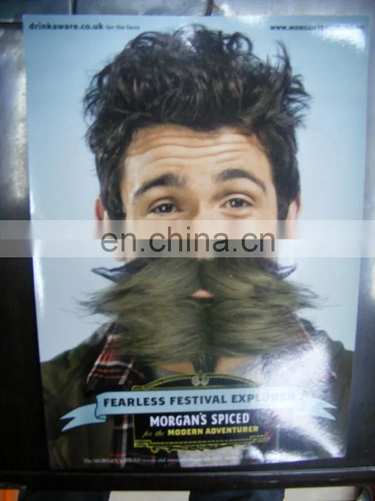 funny fake beard for sale party fake beard moustache MOU-0040