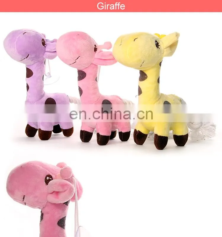 2014 cute plush giraffe pet toy