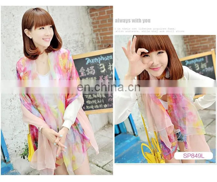 2015Elegant and fashionable women's scarf beach dress autumn pink