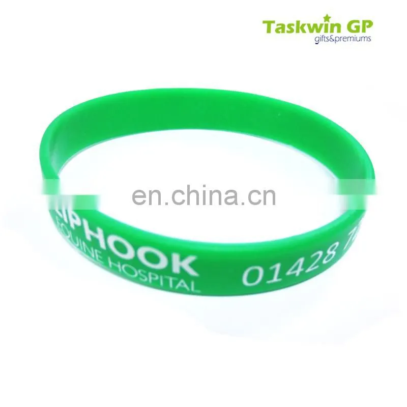2017 design printing your own logo silicon bracelet wristband , Custom cheap wristband in silicone