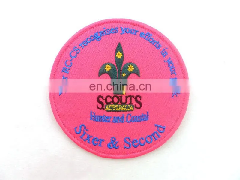 good quality embroidery/embroidered garment machine label