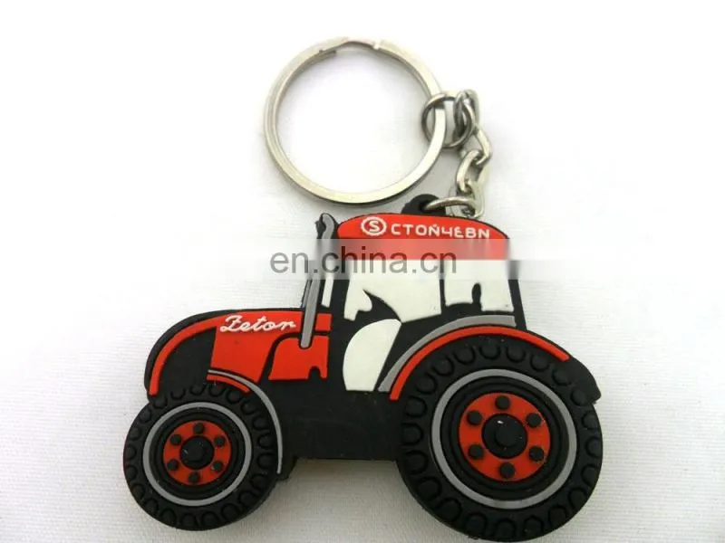 cool style new design oem custom 3D Rubber Keychain