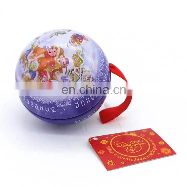 High quality decorative custom made christmas gift tin box wholesale