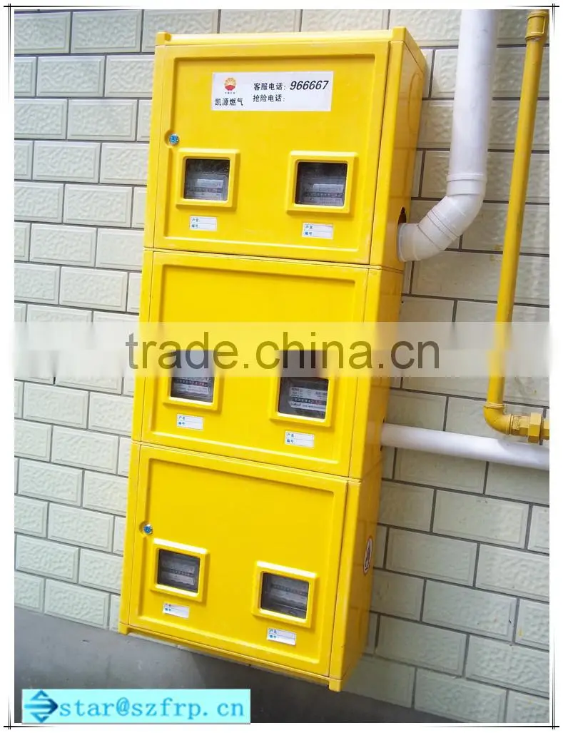 FRP fiberglass corrosion resistant gas meter box