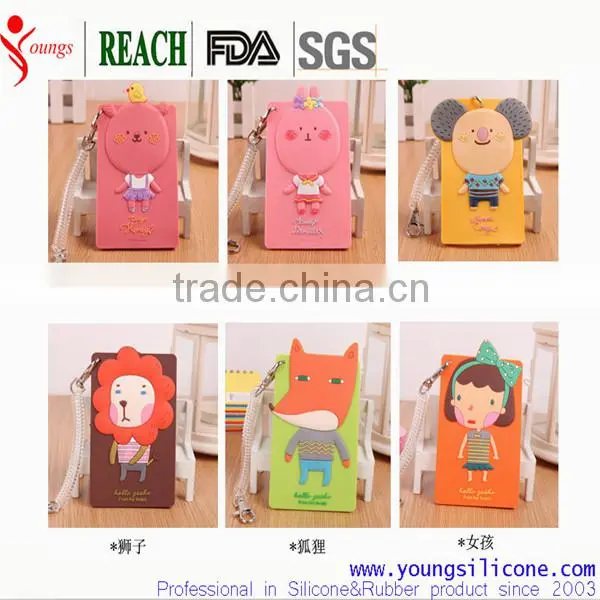 Durable silicone travel luggage tag for promotion, Silicon Rubber Luggage Tag