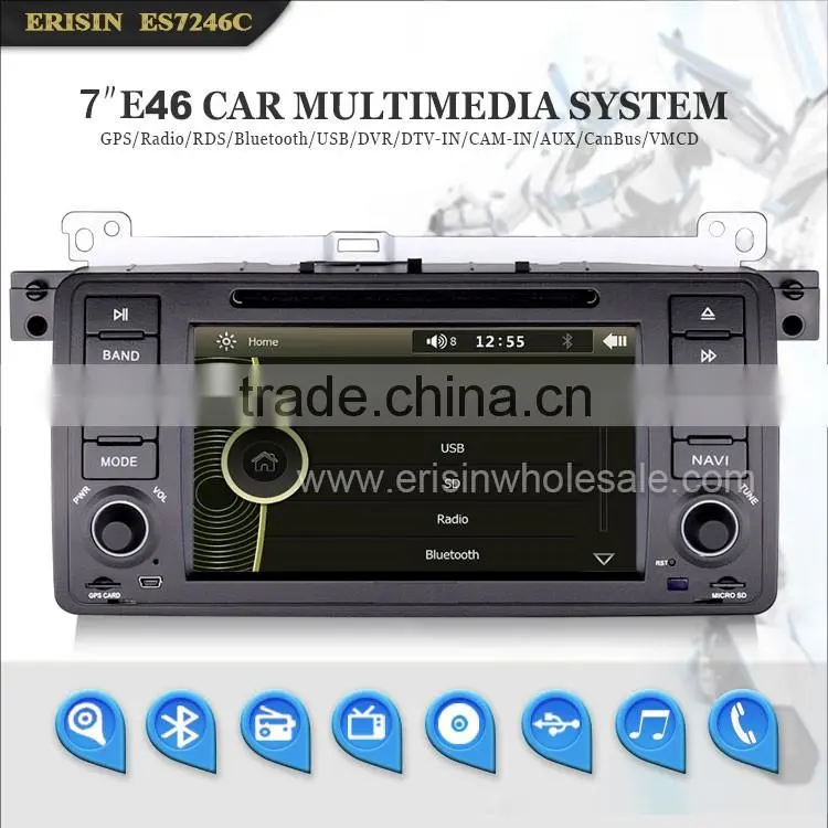 Erisin ES7246C The Newest 7 inch Single Din Touch Screen Car DVD Player for E46