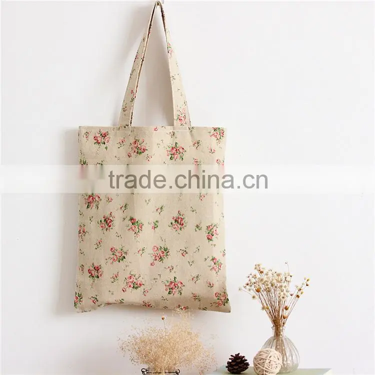 Wholesale Printing design linen shopping bag