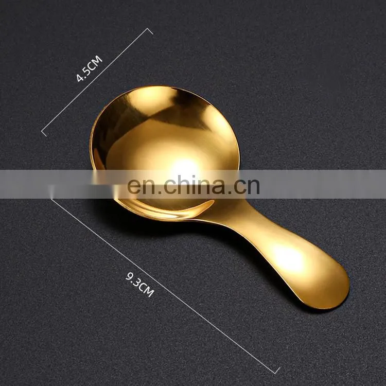 Stainless Steel Spoon Mini Coffee Tea Small Spoons Metal Spice Sugar Salt Scoop Kids Ice Cream Spoon Kitchen Cooking Gadgets