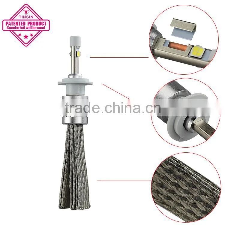 guangzhou tiansheng high power automobile 40W all in one h7 car led headlight