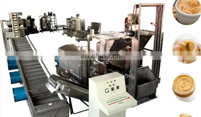 Factory Shanghai Full automatic Nuts paste grinder grinding making machine peanut butter processing plant production line