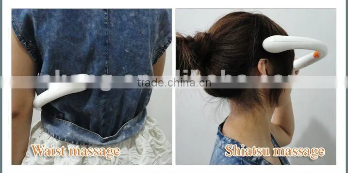 Heating manual neck massager