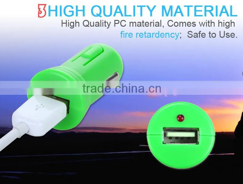 Factory wholesale car usb charger 5V 1A car charger usb for phone MP3