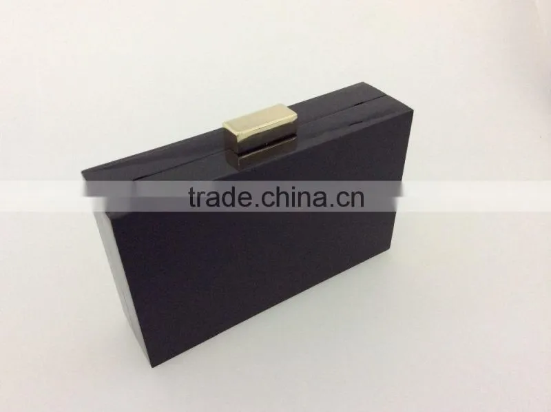 black acrylic clutch bag, black and white high quality evening bags