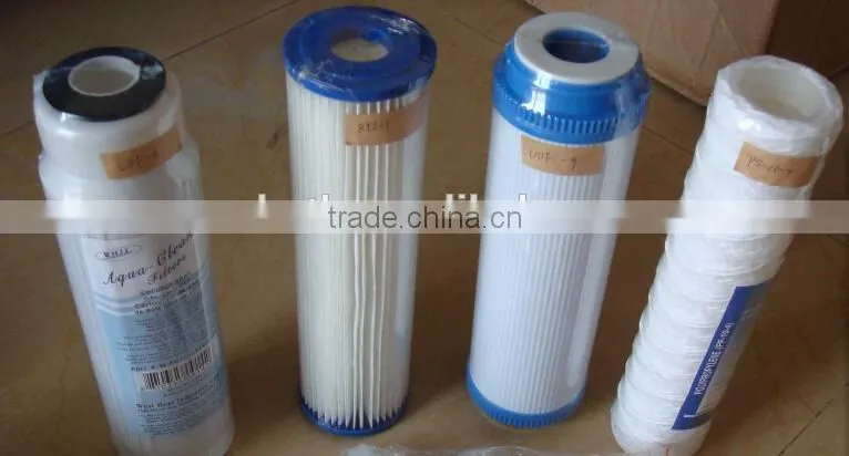 Hot sale 10'' pleated filter cartridge for water filter system ABL-RYZ-1