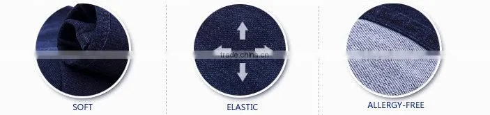 75% cotton poly knit denim