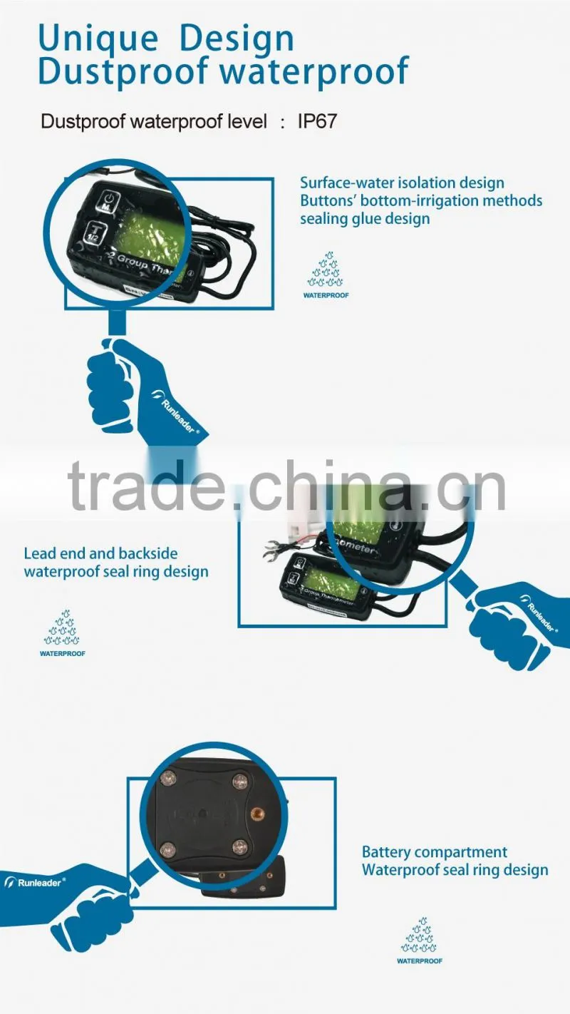 Digital thermometer temperature sensor for tractor ATV MARINE BOAT motorcycle generator water oil temperature