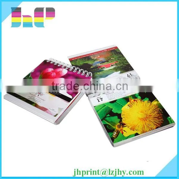 custom printable folding paper desk year calendar