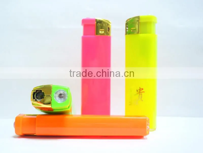 plastic cigarette gas lighter ,refillable windproof lighter with custom logo printing