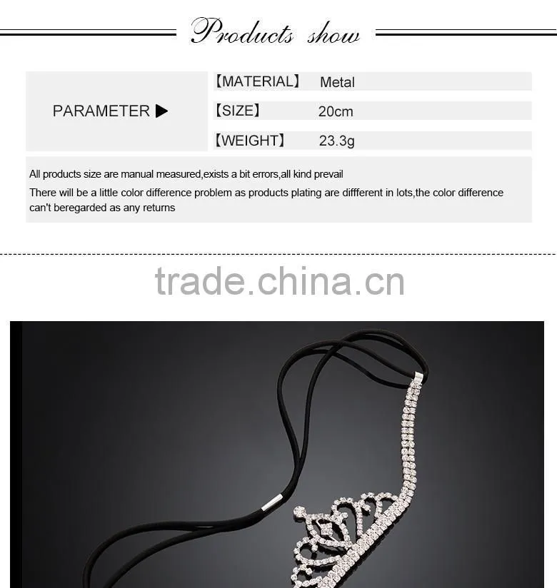 Fashionable Beautiful Girls Xmas Gift Crystal Hair Accessories Crown