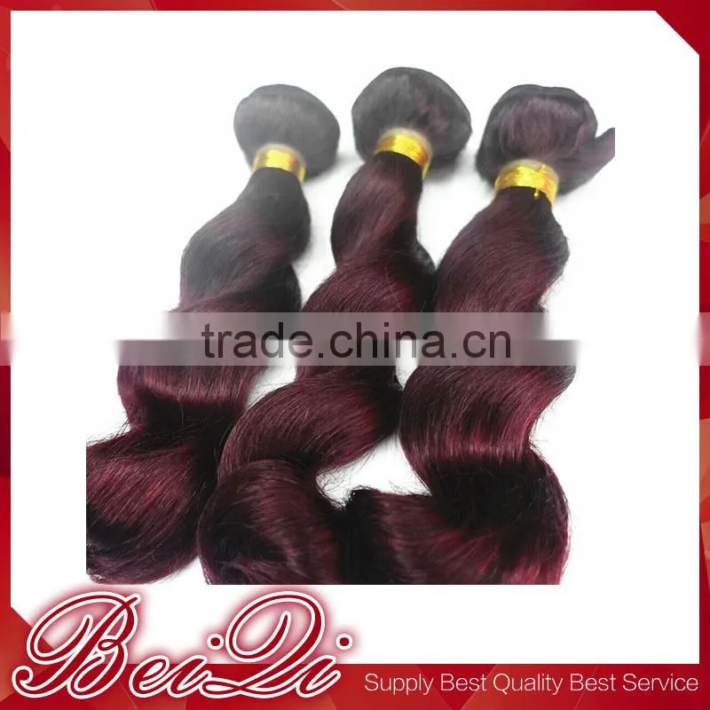 Cheap wholesale red color indian remy human hair weaving