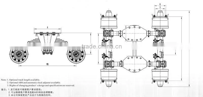 German 32t bogie for trailer