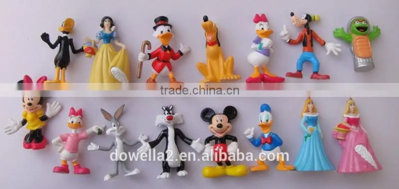 2016 Newest custom anime 3D small pvc plastic disney Mickey figures