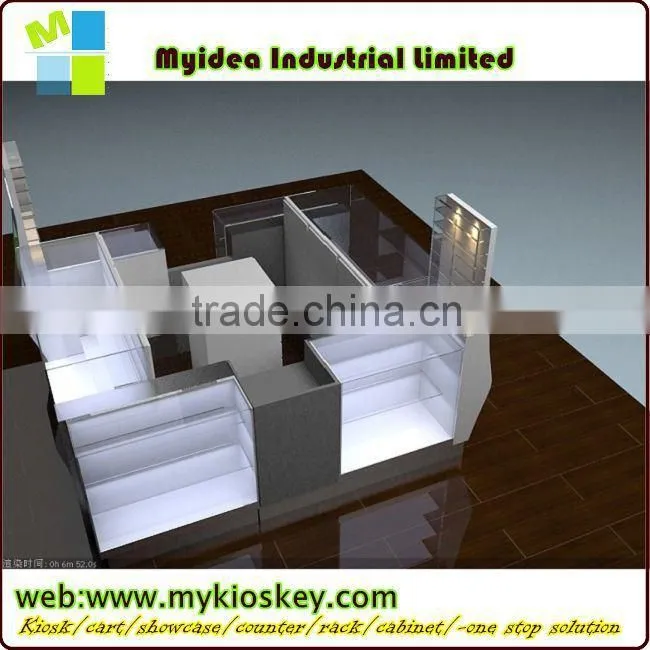 Shopping mall mini jewelry kiosk attractive design mall jewelry shop kiosk