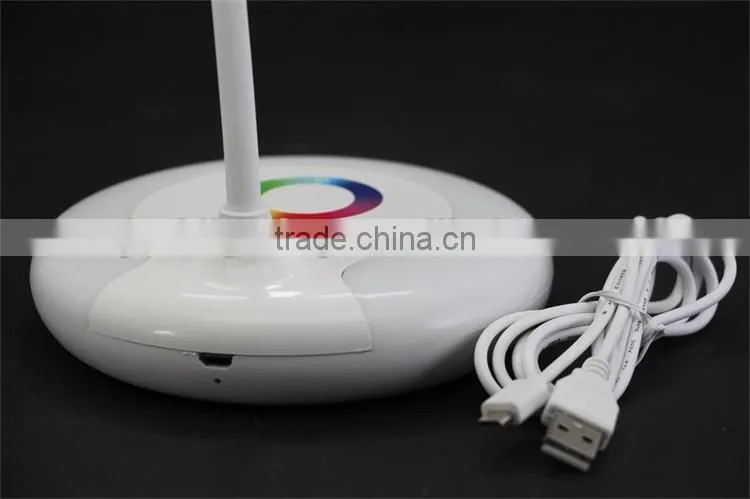 5W Colorful JK-848 Rechargeable Flexible Color change table lamp, colorful LED table lamp decorative