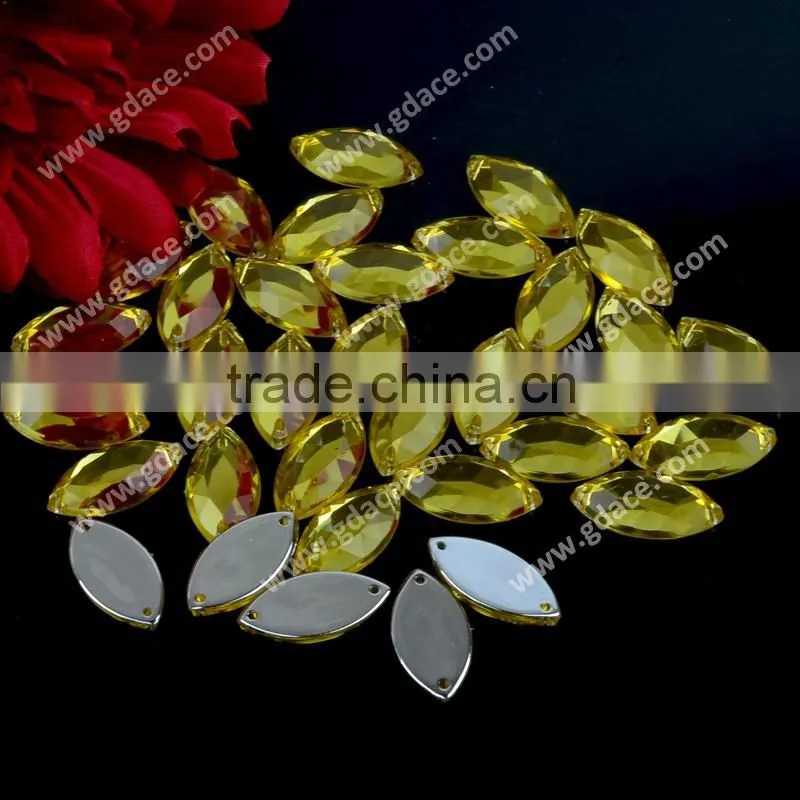 wholesale drop Sew-on Stone, Sew on Acrylic Rhinestone, Flat back acrylic rhinestone for wedding dress DIY crafts