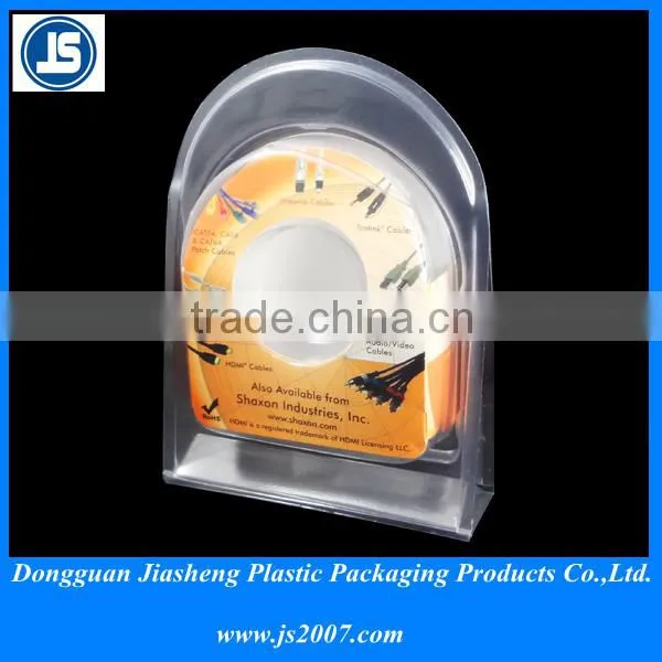 Custom Clear Headphone Flex Blister Pack With Cardboard Insert