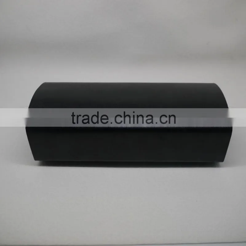 black pu leather handmade optical case