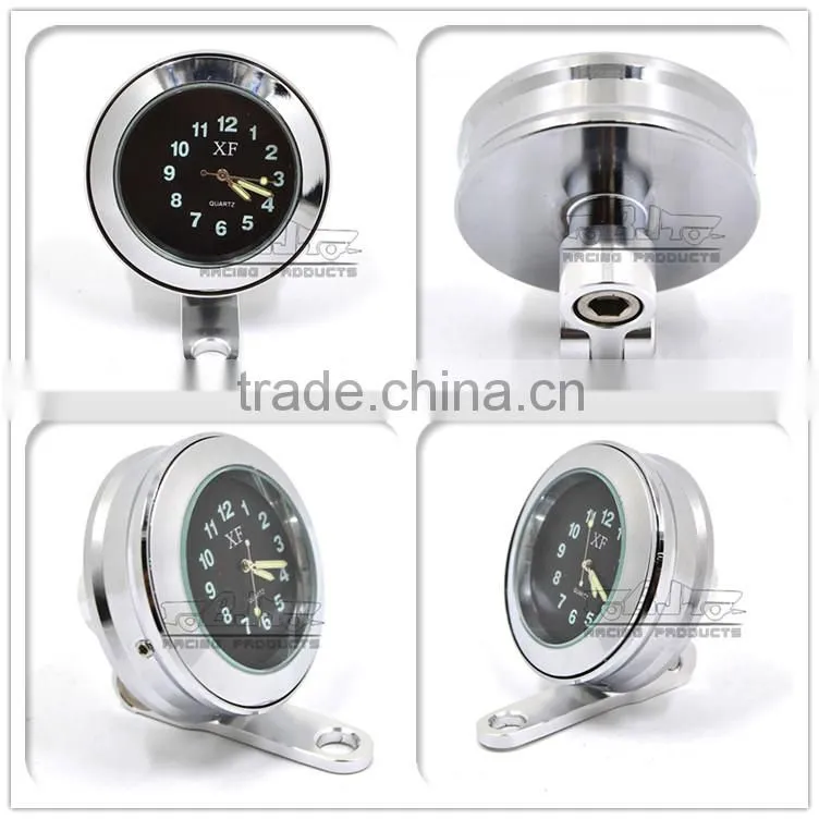BJ-HBW-009 Manufacturer Special Design Universal Waterproof Chrome Motorbike Motorcycle Handlebar Watch