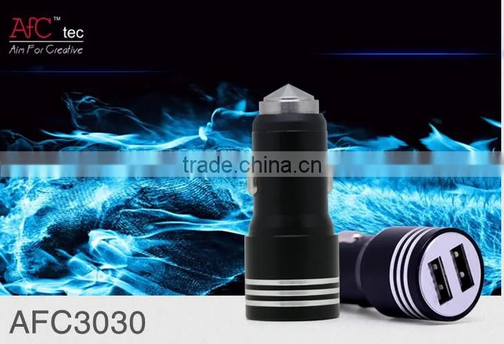 AFC3030 5v 2.1A Universal Cell Phone Dual in Car Charger Adapter