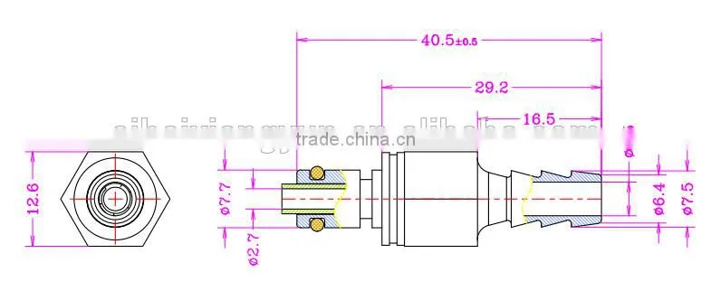 1/4" coupling IMD1604HB Male