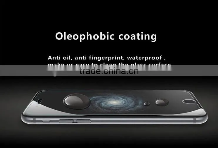 Anti-fingerprint 3D privacy tempered glass screen protector for mobile phone for iphone6/6s