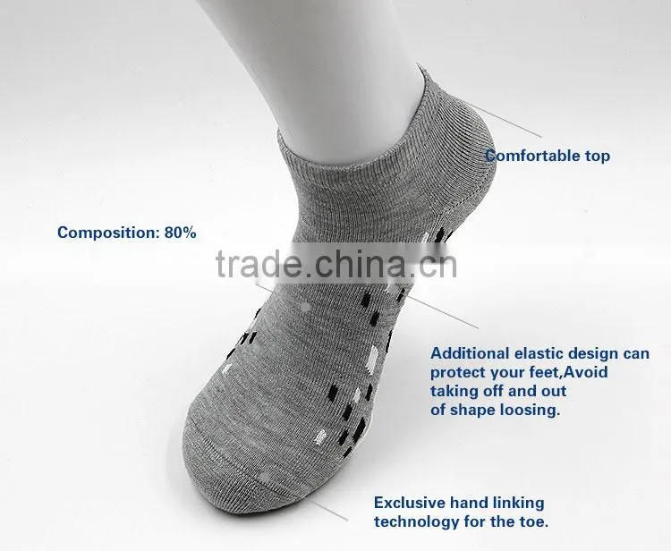 Customs best quality comfortable ankle cotton men socks