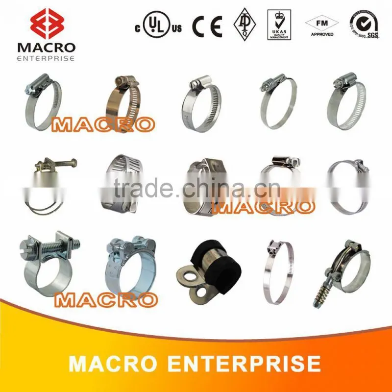 Germany welding hose clamp , Worm Drive , No Perforation (DIN)