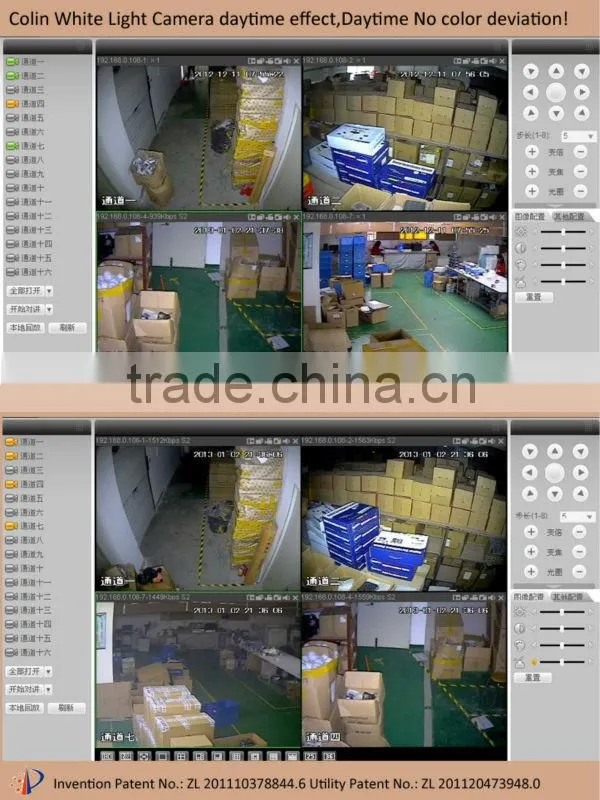 Waterproof white light night vision 700tvl ccd cctv board camera