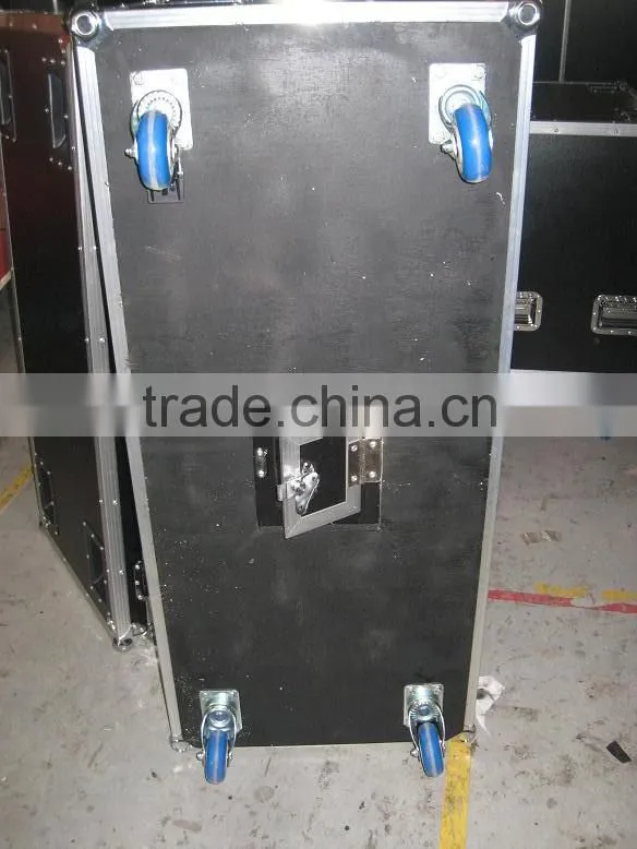 Flight case with back door for double 15 inch speaker cabinet road case